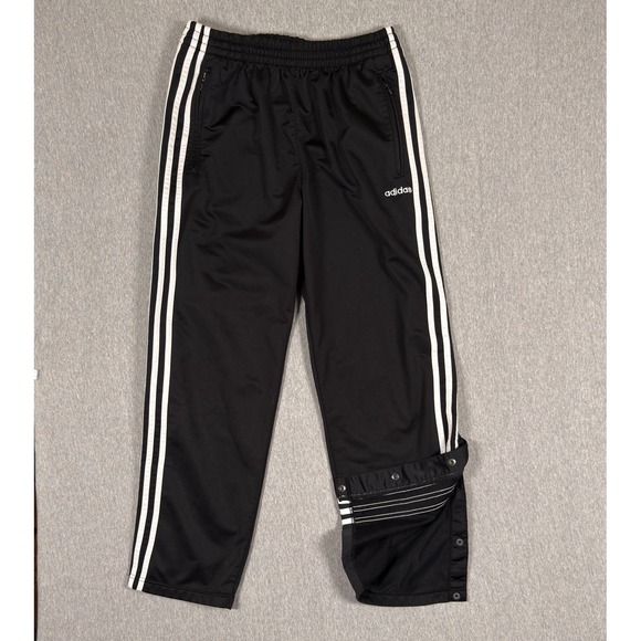 adidas Other - Vintage Adidas Track Pants Mens L Tearaway Snap Y2K 90s Wide Leg Baggy Joggers